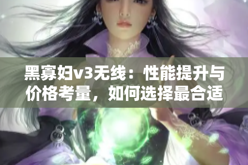 黑寡妇v3无线：性能提升与价格考量，如何选择最合适的入手点？