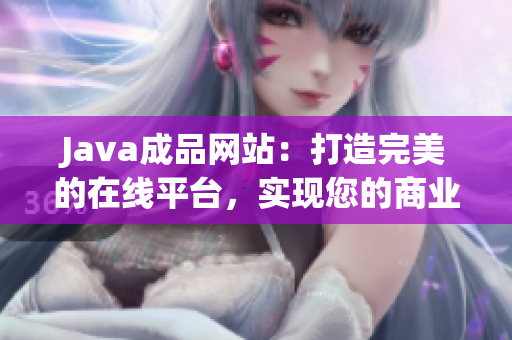 Java成品网站：打造完美的在线平台，实现您的商业愿景