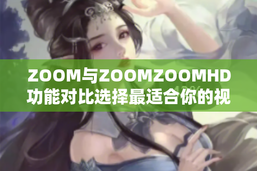 ZOOM与ZOOMZOOMHD功能对比选择最适合你的视频会议方案