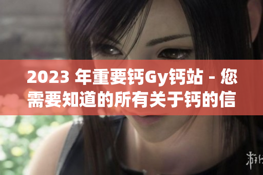 2023 年重要钙Gy钙站 - 您需要知道的所有关于钙的信息!