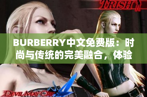 BURBERRY中文免费版：时尚与传统的完美融合，体验高端品质的全新选择