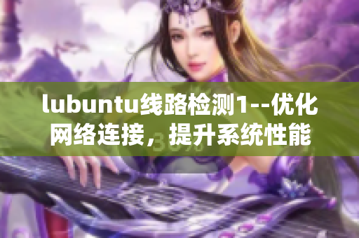 lubuntu线路检测1--优化网络连接，提升系统性能