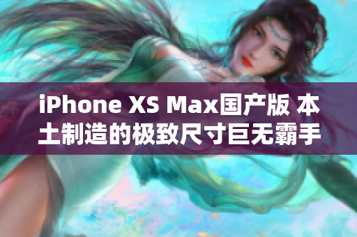 iPhone XS Max国产版 本土制造的极致尺寸巨无霸手机