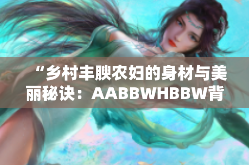 “乡村丰腴农妇的身材与美丽秘诀：AABBWHBBW背后的故事”