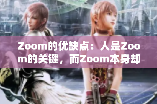 Zoom的优缺点：人是Zoom的关键，而Zoom本身却并不那么大