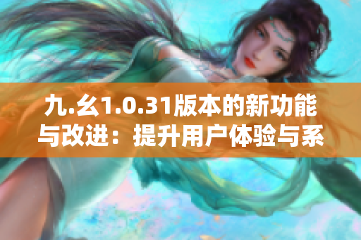 九.幺1.0.31版本的新功能与改进：提升用户体验与系统稳定性