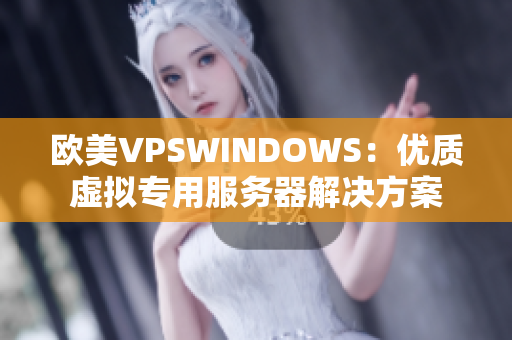 欧美VPSWINDOWS：优质虚拟专用服务器解决方案