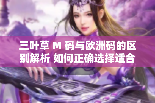 三叶草 M 码与欧洲码的区别解析 如何正确选择适合您的尺码？