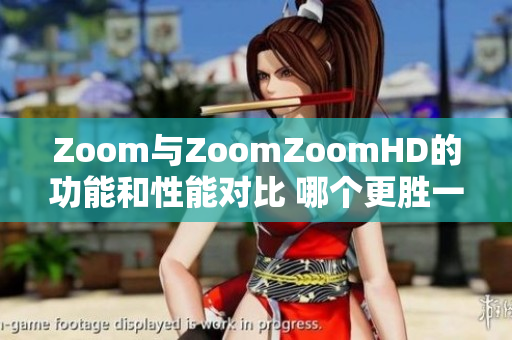 Zoom与ZoomZoomHD的功能和性能对比 哪个更胜一筹？