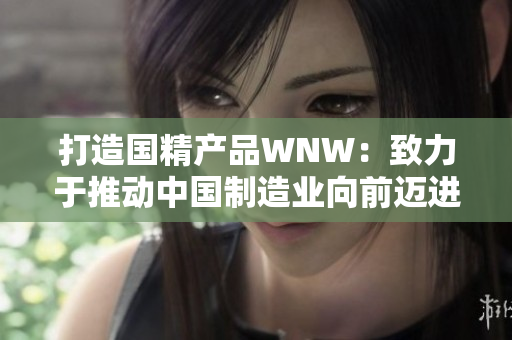 打造国精产品WNW：致力于推动中国制造业向前迈进的领先品牌