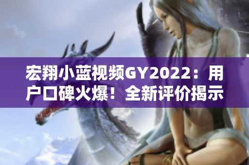 宏翔小蓝视频GY2022：用户口碑火爆！全新评价揭示其惊人表现