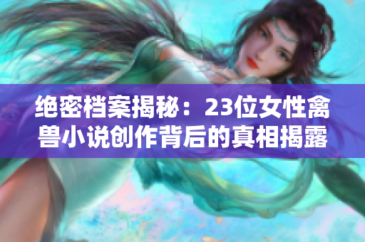 绝密档案揭秘：23位女性禽兽小说创作背后的真相揭露