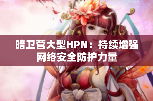 暗卫营大型HPN：持续增强网络安全防护力量