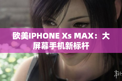 欧美IPHONE Xs MAX：大屏幕手机新标杆