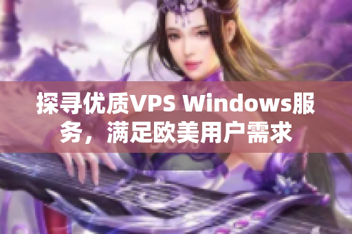 探寻优质VPS Windows服务，满足欧美用户需求