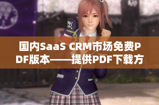 国内SaaS CRM市场免费PDF版本——提供PDF下载方便客户使用