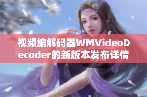 视频编解码器WMVideoDecoder的新版本发布详情