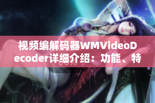 视频编解码器WMVideoDecoder详细介绍：功能、特点及应用领域