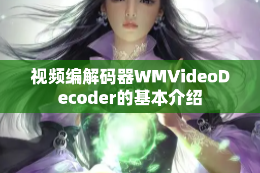 视频编解码器WMVideoDecoder的基本介绍