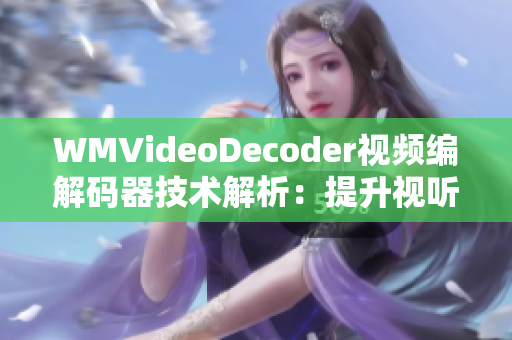 WMVideoDecoder视频编解码器技术解析：提升视听体验