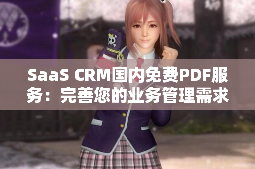 SaaS CRM国内免费PDF服务：完善您的业务管理需求