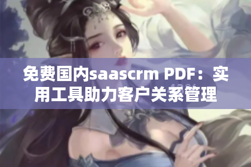 免费国内saascrm PDF：实用工具助力客户关系管理