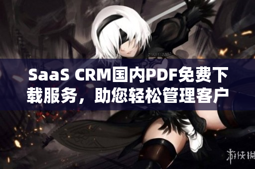 SaaS CRM国内PDF免费下载服务，助您轻松管理客户关系 - 快速、高效、方便