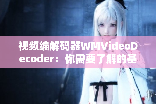 视频编解码器WMVideoDecoder：你需要了解的基本知识