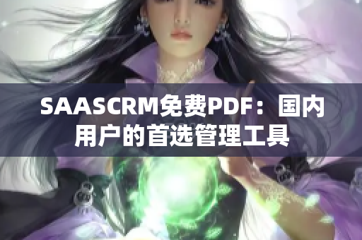 SAASCRM免费PDF：国内用户的首选管理工具