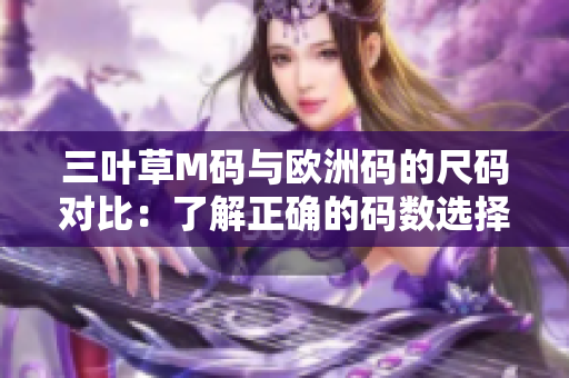 三叶草M码与欧洲码的尺码对比：了解正确的码数选择