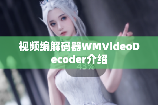 视频编解码器WMVideoDecoder介绍