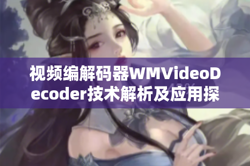 视频编解码器WMVideoDecoder技术解析及应用探讨