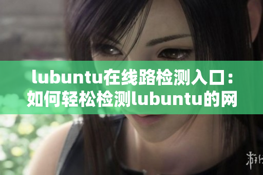 lubuntu在线路检测入口：如何轻松检测lubuntu的网络连接状态